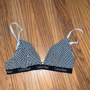 Calvin Klein Striped Bralette!